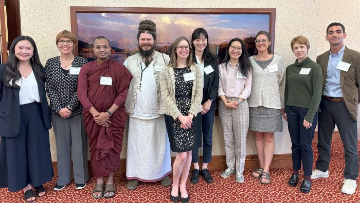 Fellows pose at the 2023 Robert H. N. Ho Family Foundation Program in Buddhist Studies Retreat