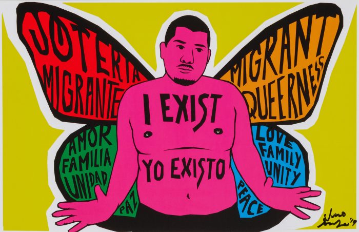 Julio Salgado, Queer Butterfly: I Exist, 2019, inkjet print on paper, sheet and image: 11 × 17 in. (27.9 × 43.2 cm), Smithsonian American Art Museum, Museum purchase through the Lichtenberg Family Foundation, 2020.37.5, © 2020, Julio Salgado